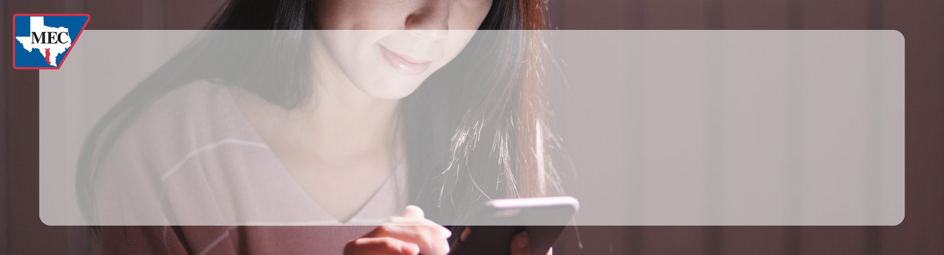 website slider image of girl with a phone